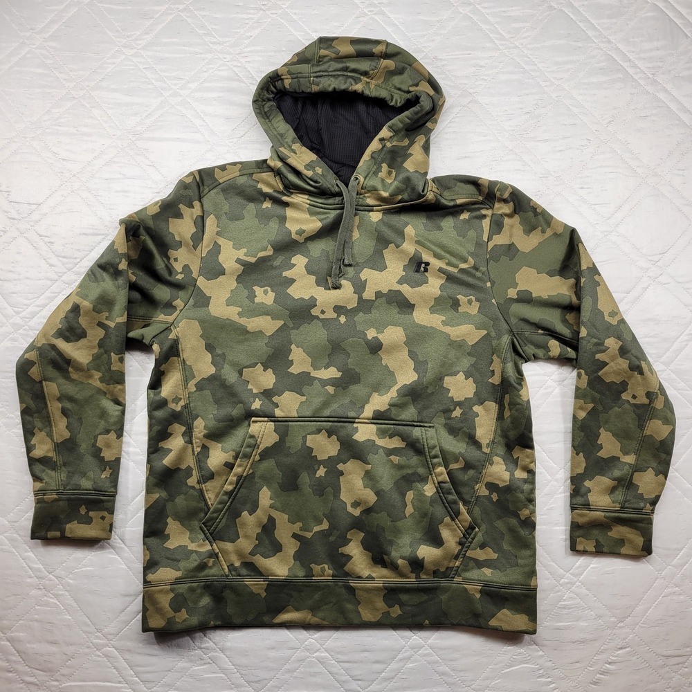 Russell Camo pull over Hoodie‎ size L